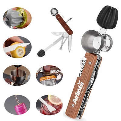 All In One Bartender Mixology Cocktail Multi Tool