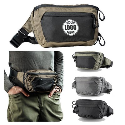 Adjustable Multi-Functional Nylon Water-Resistant Tactical Waist Pack