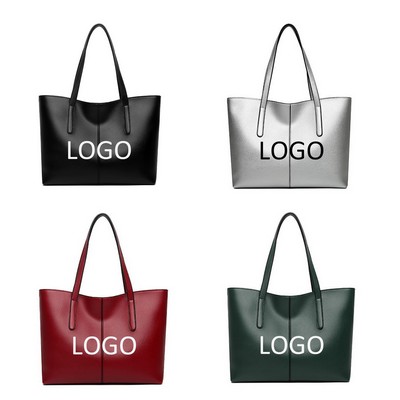 PU Leather Tote – Vintage Shoulder Bag