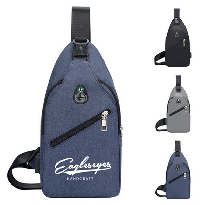 Polyester Sling Crossbody Bag