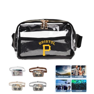 Clear Fanny Pack Stadium Approved Belt Bag with Adjustable Strap