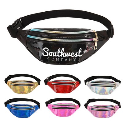 Sleek Holographic Fanny Pack