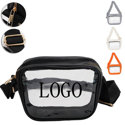 Transparent PVC Crossbody Bag