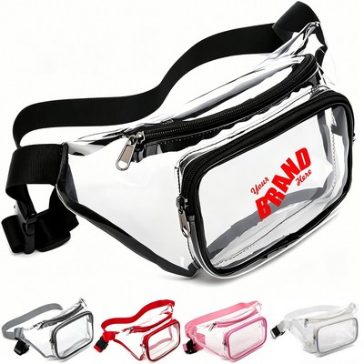 Clear Dual Pocket Fanny Pack