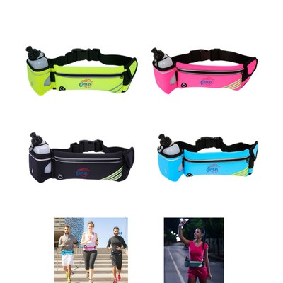 Neoprene Fanny Pack with One Water Bottle