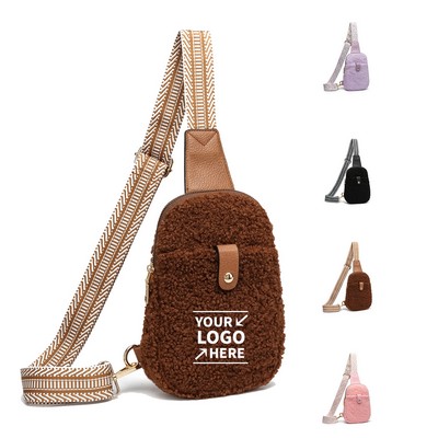 Fuzzy Crossbody Bag