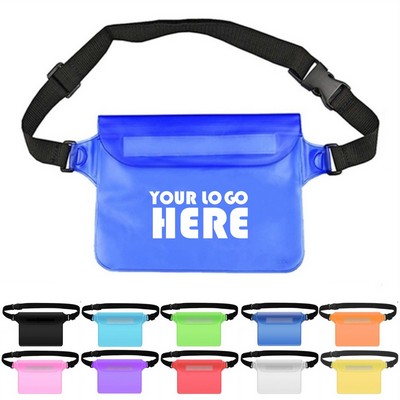 PVC Cell Phone Waist Bag Waterproof Fanny Pack