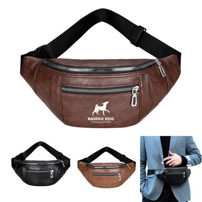 PU Zip Fanny Pack