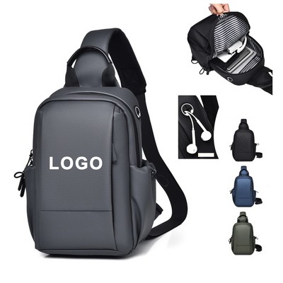 Water-Resistant Sling Crossbody Bag