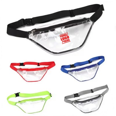 PVC Transparent Waterproof Sports Waist Bag