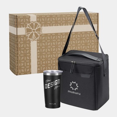 RejuVe® 12-Can Cooler Bag & TiTUS® Insulated Tumbler Gift Set