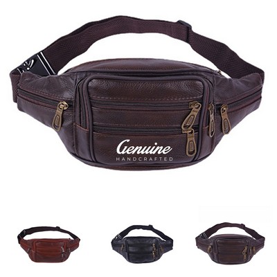 Retro PU Leather Fanny Pack