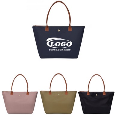 Classic Tote Bag with PU Leather Handles